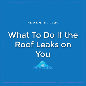 What To Do If the Roof Leaks on You